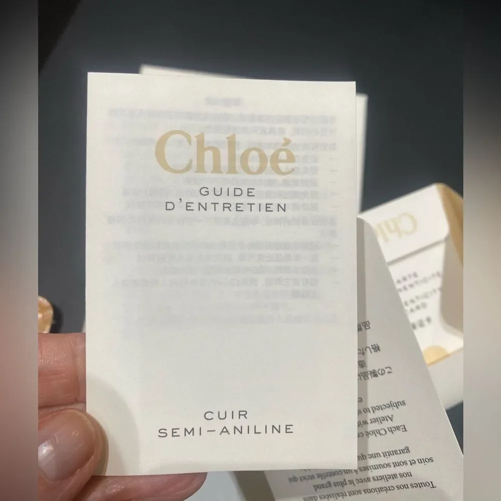 Chloe Walden Crocodile Embossed Leather Card Holder with box like new